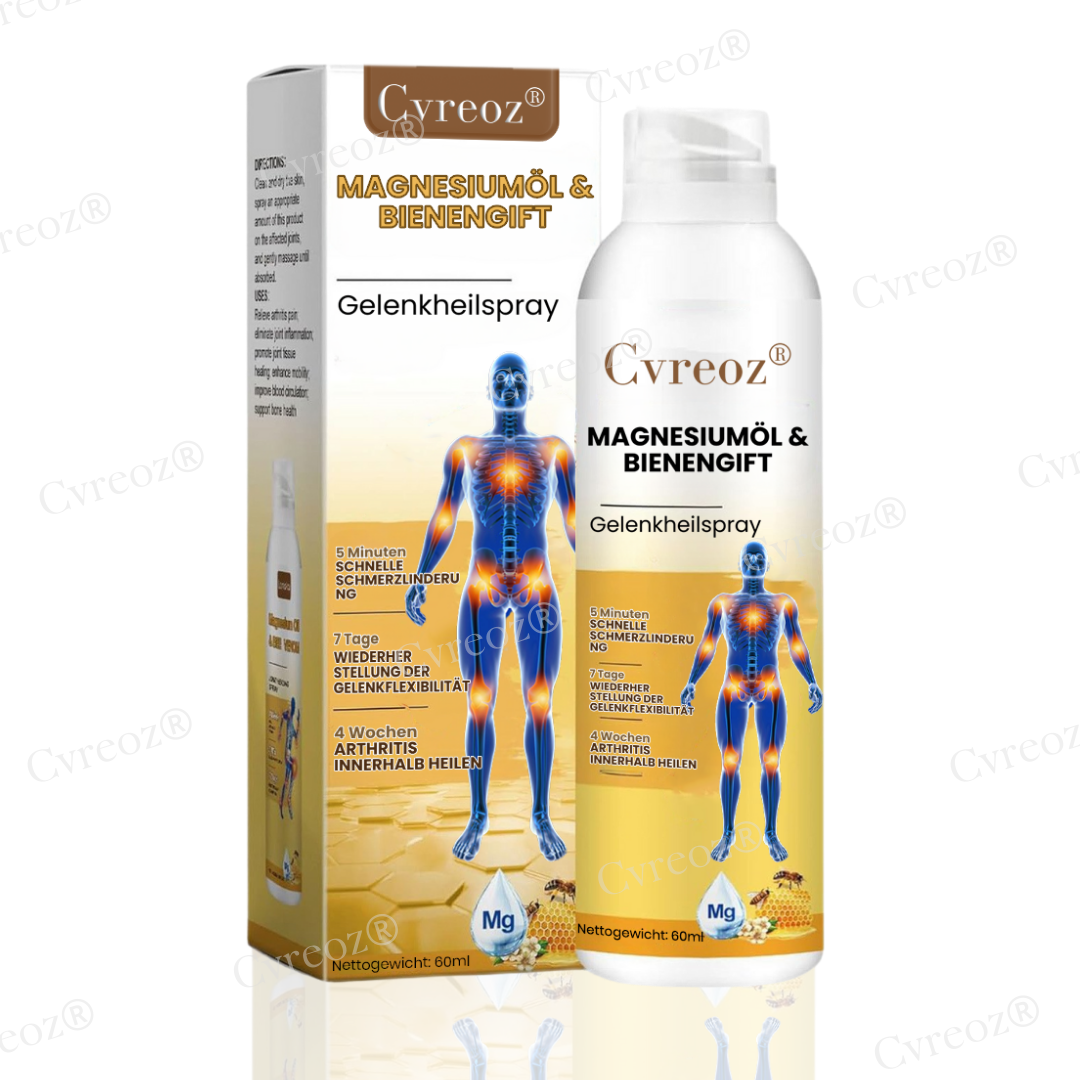 Cvreoz® Magnesiumöl & Bienengift Gelenkheilungsspray👨⚕️Deutsche Orthopädie Anerkannt