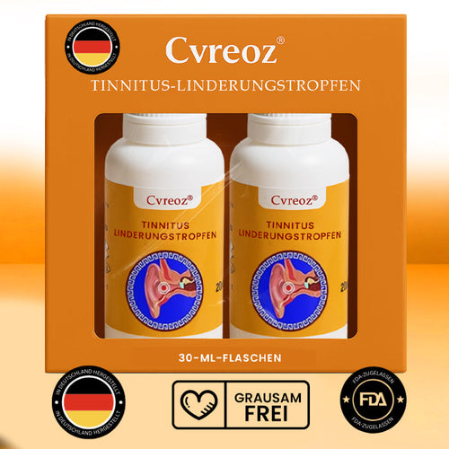 Zeitlich begrenztes Angebot 🚨Cvreoz® Tinnitus-Linderungstropfen -  Nur 50 auf Lager! Greifen Sie schnell zu!