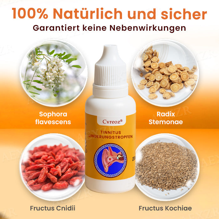 Zeitlich begrenztes Angebot 🚨Cvreoz® Tinnitus-Linderungstropfen -  Nur 50 auf Lager! Greifen Sie schnell zu!