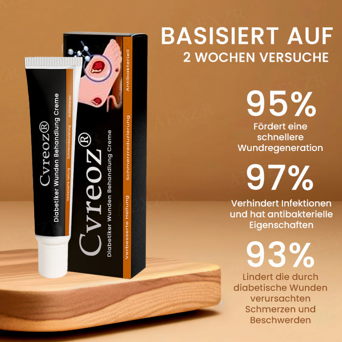💎Heißer Verkauf! Zeitlich begrenztes Angebot Cvreoz® Diabetiker Wunden Behandlung Creme