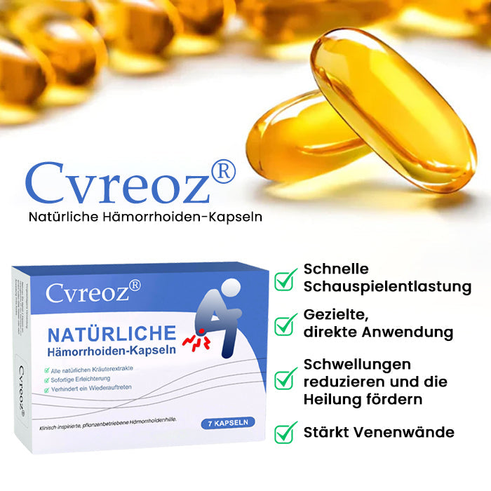 💎Heißer Verkauf! Zeitlich begrenztes Angebot  Cvreoz® Natürliche Hämorrhoiden-Kapseln