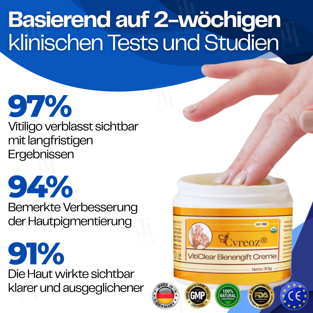 Nur noch 10 Stück übrig 🚀Cvreoz® VitiClear Bienengift Creme
