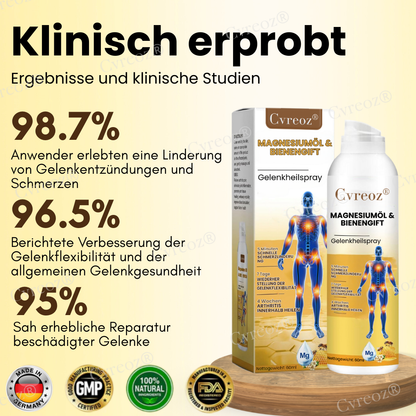 Cvreoz® Magnesiumöl & Bienengift Gelenkheilungsspray👨‍⚕️Deutsche Orthopädie Anerkannt