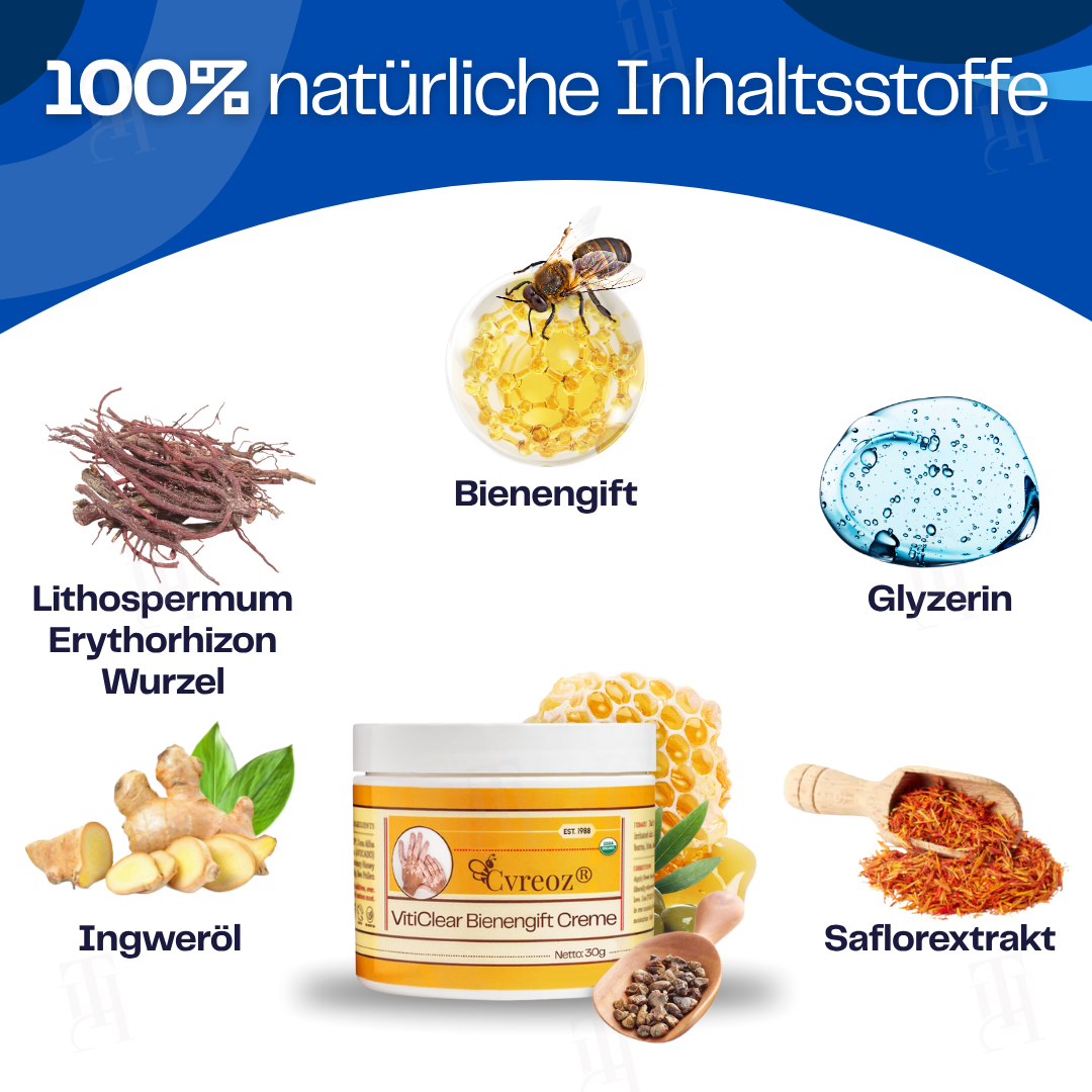 Nur noch 10 Stück übrig 🚀Cvreoz® VitiClear Bienengift Creme