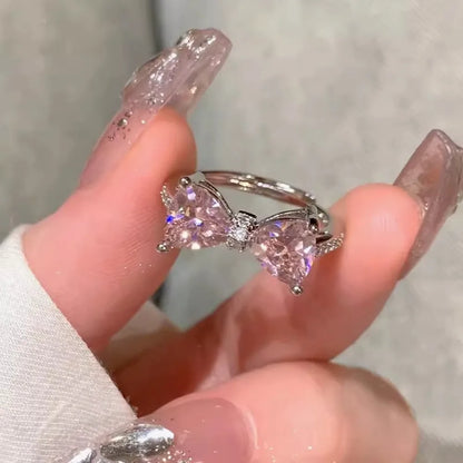 CZTICLE® Fashion Adjustable Bow Ring Jewelry