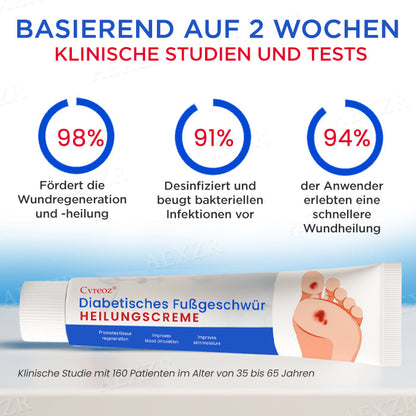 Cvreoz® Diabetisches Fußgeschwür  Heilungscreme✔𝐬𝐢𝐜𝐡𝐭𝐛𝐚𝐫𝐞 𝐕𝐞𝐫𝐛𝐞𝐬𝐬𝐞𝐫𝐮𝐧𝐠 𝐢𝐧 𝟐-𝟑 𝐖𝐨𝐜𝐡𝐞𝐧✔