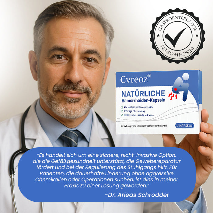 💎Heißer Verkauf! Zeitlich begrenztes Angebot  Cvreoz® Natürliche Hämorrhoiden-Kapseln